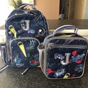 Pottery barn backpack and lunch box